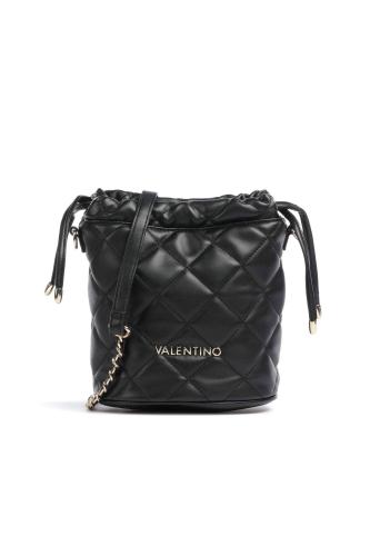 Valentino γυναικεία τσάντα bucket μονόχρωμη με all-over καπιτονέ σχέδιο 